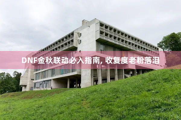 DNF金秋联动必入指南, 收复度老粉落泪